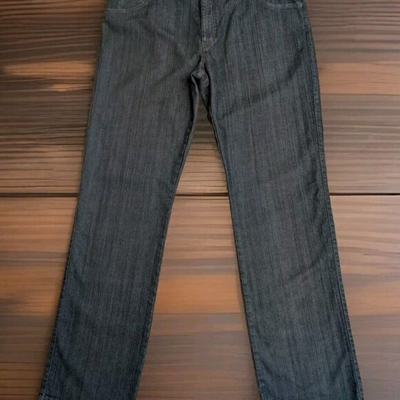 ALBERTO Mens Black Revolution Denim Stretch Modern Fit Super T400 Jeans 40x34 - Picture 1 of 16